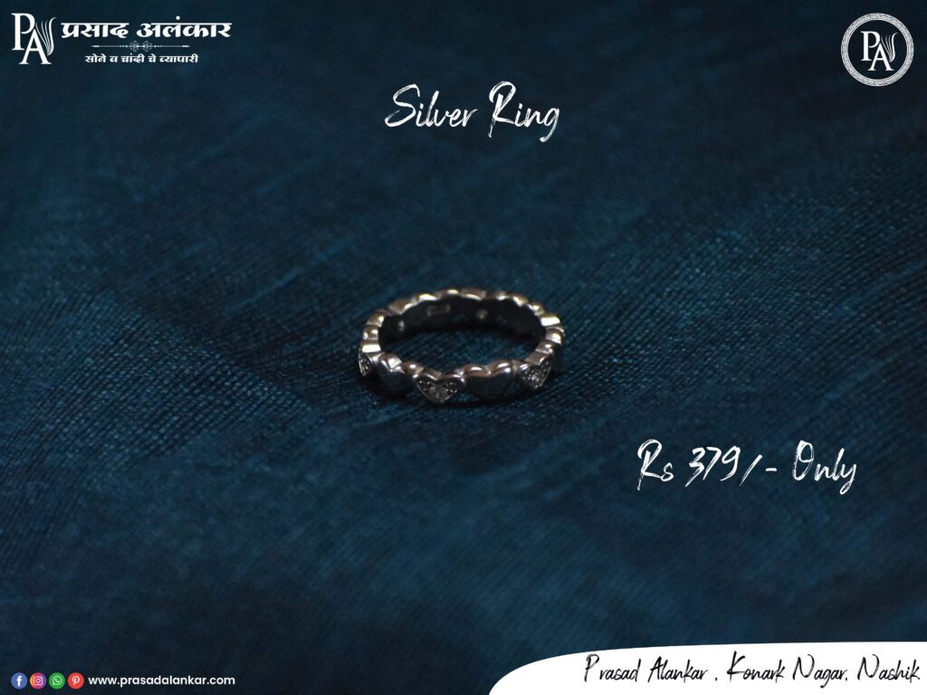Silver-female-ring, 925-silver-ring, prasad-alankar