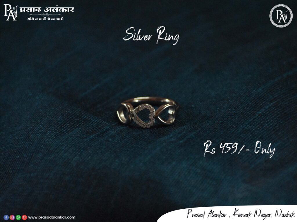 heart-shape-ring, Silver-925-ring, Silver-ring-for-women, prasad-alankar