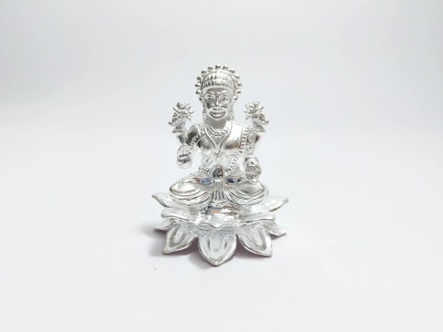 Silver Goddess Laxmi Idol