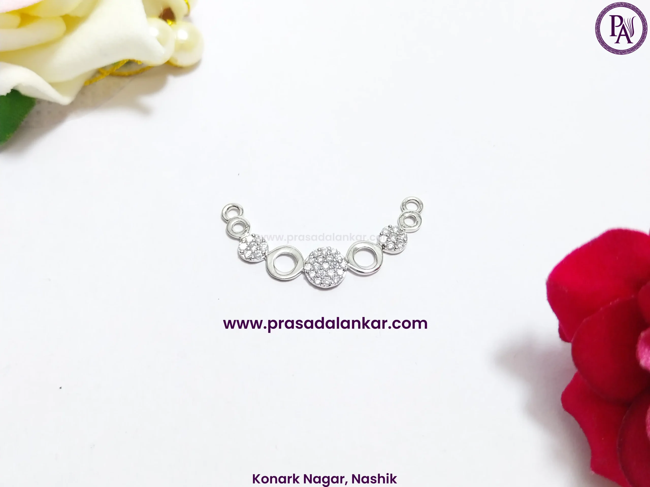 925 silver, silver pendant, silver pendant for women, sterling silver pendants, chandi pendant design, Prasad Alankar jewellery shop in nashik, giva pendant
